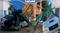 سقوط رافعة عملاقة على مؤسسة تعليمية بمرتيل